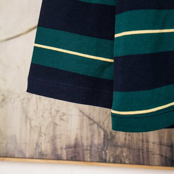 Miu Miu Navy Green Striped Long Sleeve Top | Authentic New - Picture 6 of 7